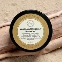Image 1 of VANILLA & MAHOGANY TEAKWOOD BODY BUTTER 8OZ