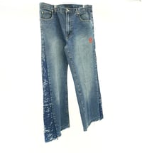 Image 2 of NL Wide Leg (Shredded) Denim 