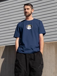 Image 2 of Senate "Halo" Midweight T-shirt - FADED NAVY