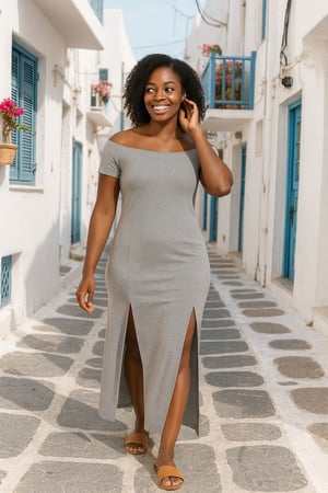 Image of Long Gray Dress