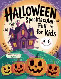 Image 1 of DIGITAL FORMAT: Halloween Coloring Book for Toddlers: Kids Fun Activity