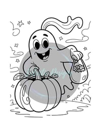Image 2 of DIGITAL FORMAT: Halloween Coloring Book for Toddlers: Kids Fun Activity
