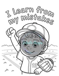 Image 2 of DIGITAL FORMAT: My Happy Thoughts Coloring Book for Kids: Kids Affirmation Activity