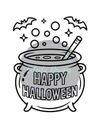 Image 3 of DIGITAL FORMAT: Halloween Coloring Book for Toddlers: Kids Fun Activity