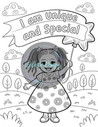 Image 3 of DIGITAL FORMAT: I Am A Masterpiece Coloring Book: Kids Affirmation Activity