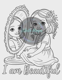 Image 3 of PRINT FORMAT: My Happy Thoughts Coloring Book for Kids: Kids Affirmation Activity.
