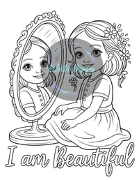 Image 3 of DIGITAL FORMAT: My Happy Thoughts Coloring Book for Kids: Kids Affirmation Activity