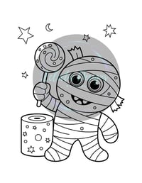 Image 5 of DIGITAL FORMAT: Halloween Coloring Book for Toddlers: Kids Fun Activity
