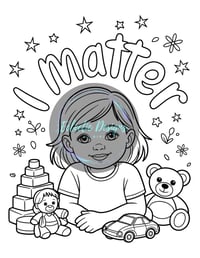 Image 4 of DIGITAL FORMAT: My Happy Thoughts Coloring Book for Kids: Kids Affirmation Activity