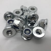 Image 2 of M8 S/S NON Serrated Nylon lock nuts - #852 - 7