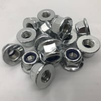 Image 3 of M8 S/S NON Serrated Nylon lock nuts - #852 - 7