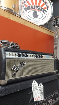 1968 Fender Silverface Drip Edge Bassman Tube Amplifier Head