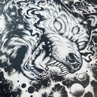 Image 3 of Cosmic Wolf - Original Artboard
