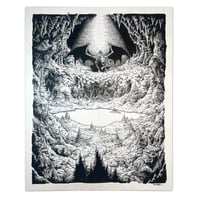 Image 1 of Black Dragon's Lair - Original D&D Artboard