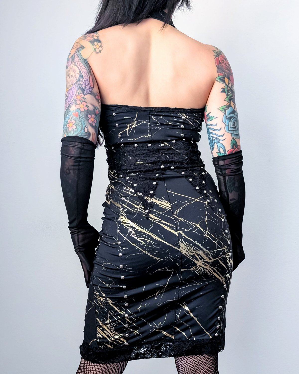 🔥20% OFF🔥 Liquid Marble Bodycon Laceup Dress