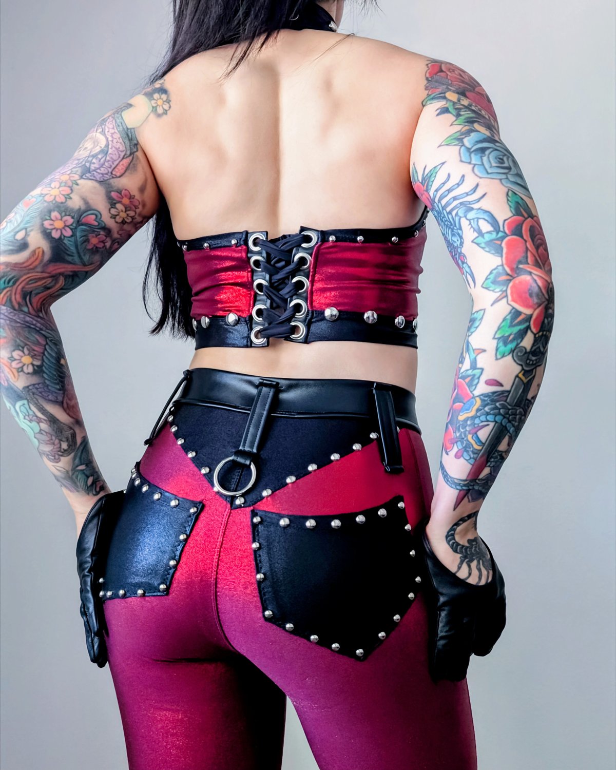 Volcano Red Chyna Top