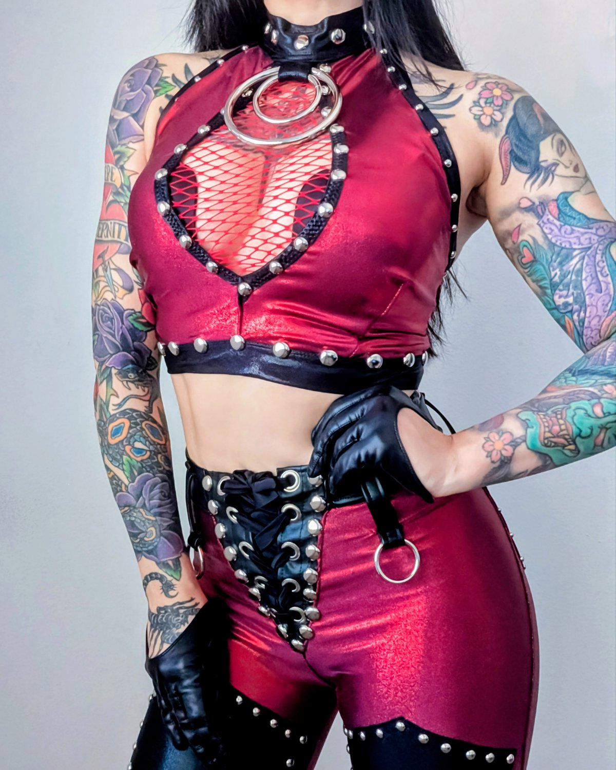 Volcano Red Chyna Top