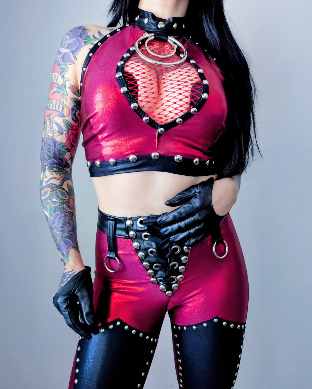 Volcano Red Chyna Top