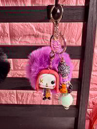 Image 2 of 🎃 Limited Edition Nightmare Before Christmas Patchwork Keychains Set 🎃