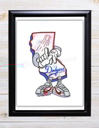 Image 3 of California LA Dodgers Print