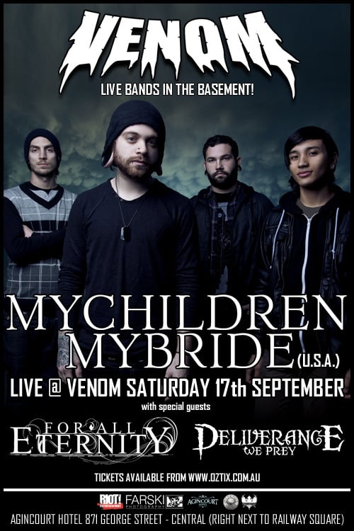 Strike Hard Bookings — MyChildren MyBride @ Venom Nightclub, Sydney