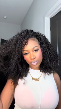 16 Inch Kinky Curly Half Wig