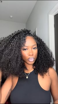 18 Inch Kinky Curly Half Wig
