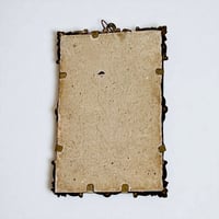 Image 7 of Cadre miniature de la Vierge Marie lithographie polychrome XIXe