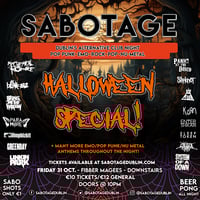 Sabotage Club - Halloween Special - Emo/Punk/Nu Metal - Friday, October 31st!