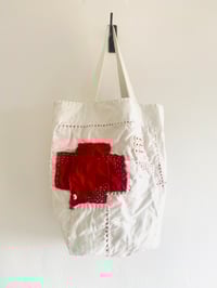 Image 2 of red cross bucket bag