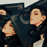 Image 2 of Marcin PRINT - Year of the snake - with gold foil