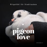 Image 2 of Pigeon Love | Black | Fabric bag