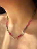Image 2 of Tourmaline with Gold Swivel Clasp Necklace