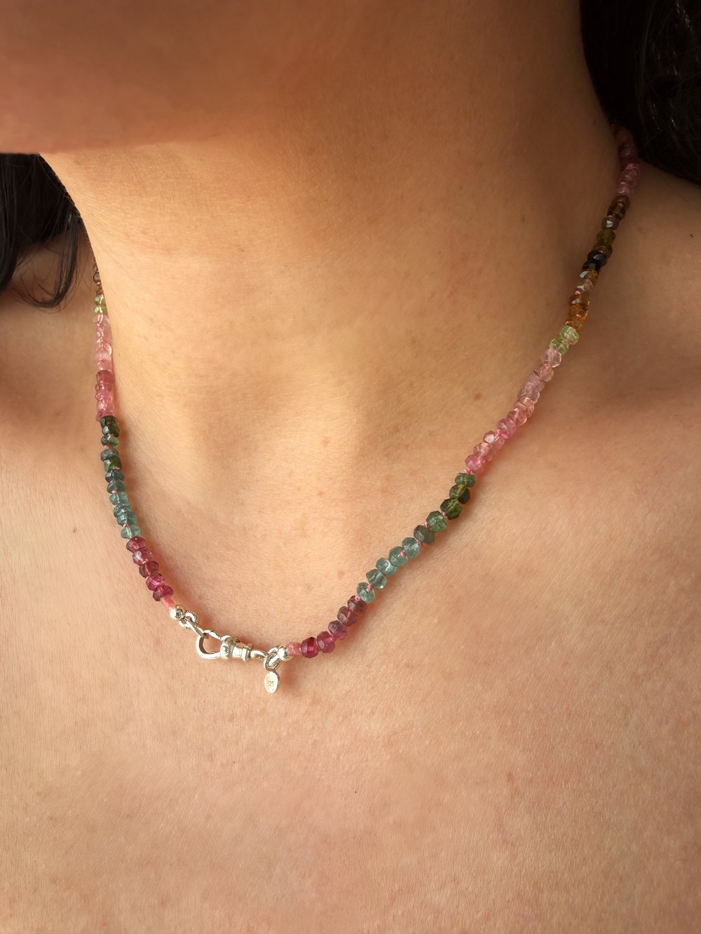Image of Tourmaline with Sterling Silver Swivel Clasp