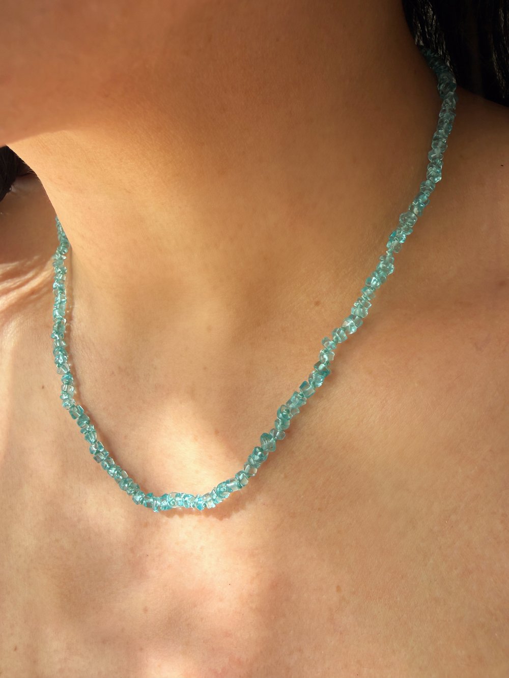 Image of Knotted Apatite Necklace