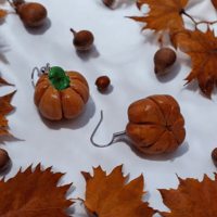 Image 2 of Pumpkin earrings