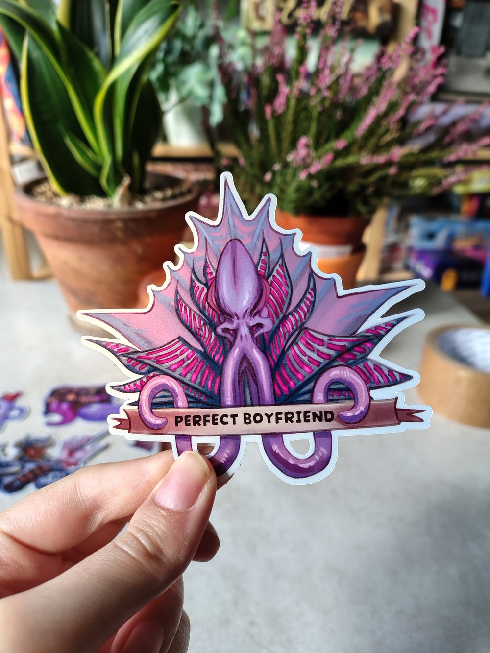 Image of d&d / bg3 meme stickers / spectator / mind flyer