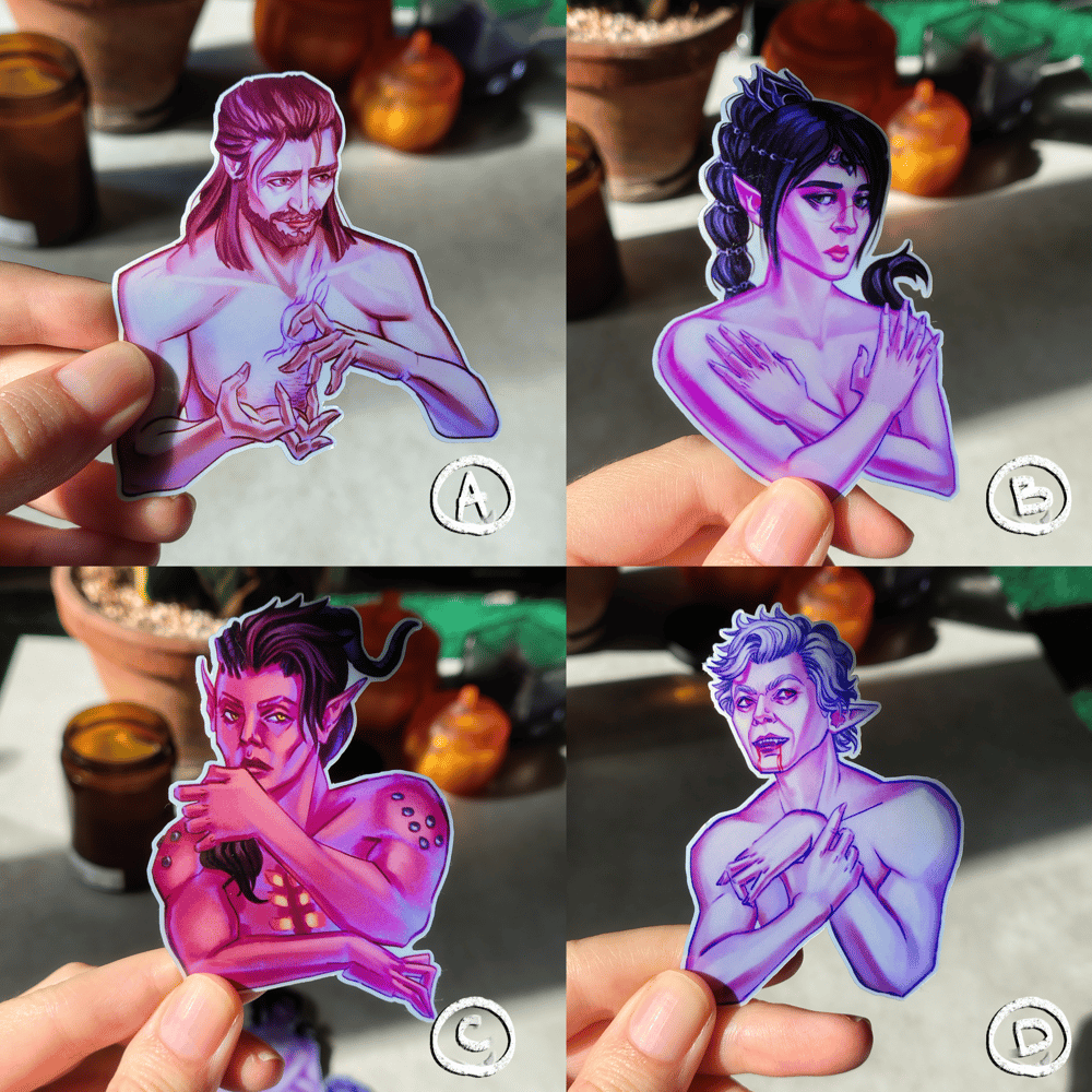 Image of BG3 stickers