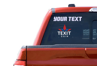 Image 1 of Custom UV Ink Stickers - Texit & Logo