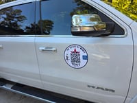 Image 3 of The "DOT" 6" & 12" inch Round Magnet Car Sign