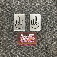 2"x3" Steel Tubing Caps - Middle Finger