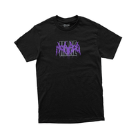 Image 1 of LOST t-shirt / purple & spindle print