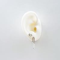 Image 4 of Paperclip Earring- Silver