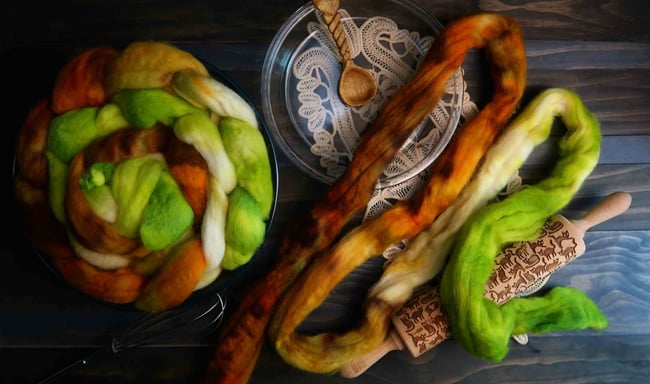 15 Slots Left - A Sweet Slice - Mystery Fiber Braid Club