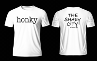 Image 1 of ‘HONKY’ T-SHIRT WHITE/BLACK