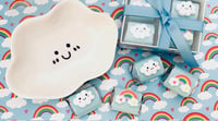 Image 1 of Clouds and Rainbows Chocolate 4 Pack and Cloud Trinket Dish