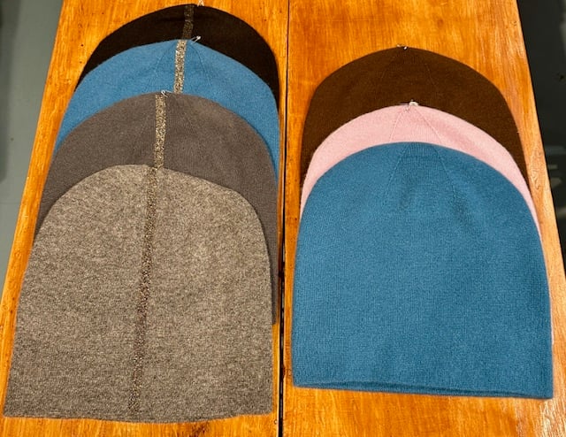 Image of Assorted Cashmere Beanies- 3 Styles/14 colors
