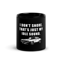 Image 3 of I Don't Snore Black Mug