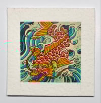 “Dragon Koi” mini painting