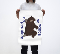 Image 3 of Katmai Brown Bear Tea Towel: No Pants